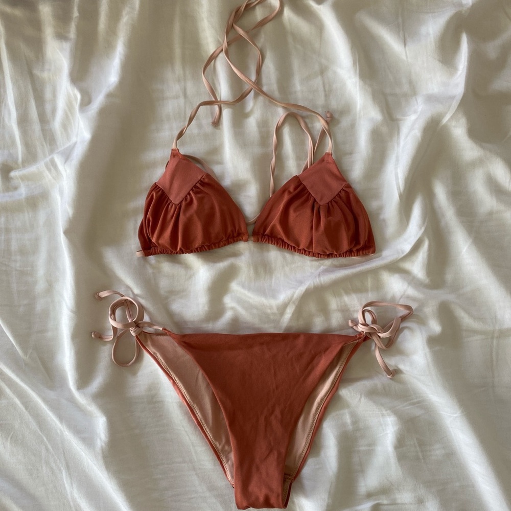 H&M rustic orange bikini set